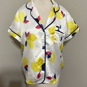 Kate Spade short sleeve pajama top, size L